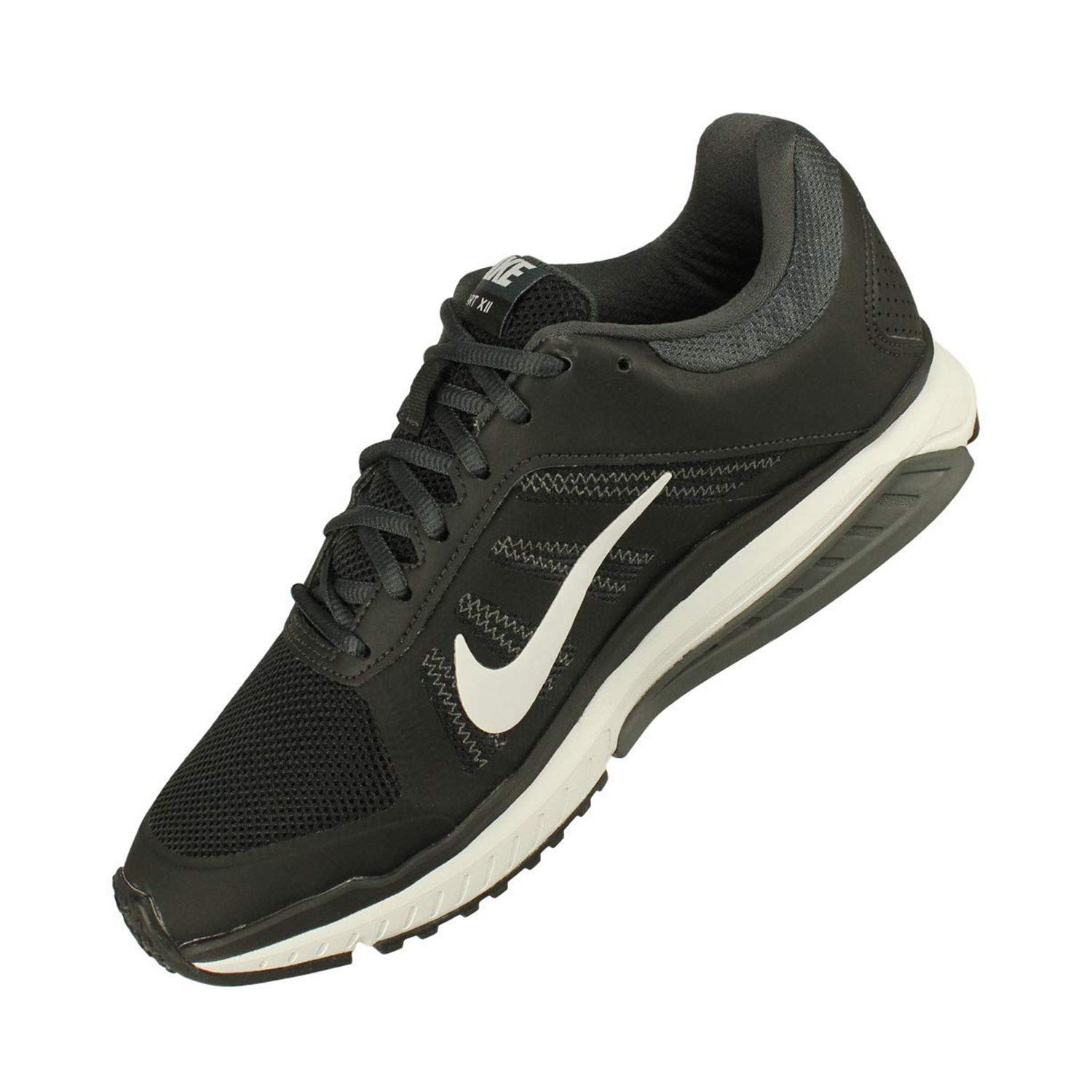 nike men black dart 12 msl running shoes